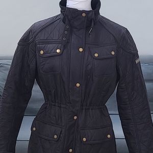 Barbour Arrow Quilted Hooded Anorak Coat